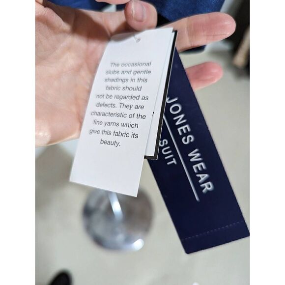 Jones Wear Women's Navy Blue Belted Long-Sleeve Suit Size 6 NWT - Picture 6 of 8